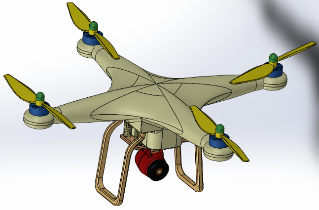 Quadcopter - DroneSo˙C3DģD SolidworksOӋ