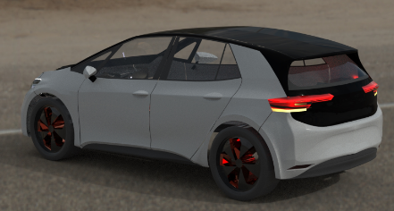 volkswagen ID3늄(dng)܇⚤ģ3DD SolidworksO(sh)Ӌ(j)
