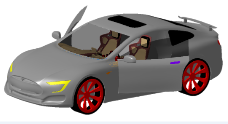 Tesla-concept܇ģ3DD CATIAO(sh)Ӌ STP