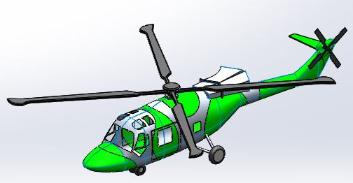 Lynx helicopterɽ؈ֱC(j)ģ3DD SolidworksO(sh)Ӌ(j)