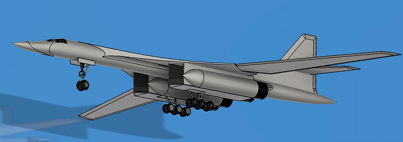 Tu-160D-160ZըCģ3DD STEP STLʽ