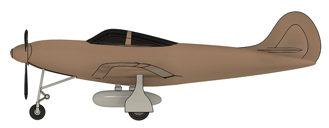 Bell P-39Q Airacobrawߑ𶷙Cģ3DD STEP STLʽ