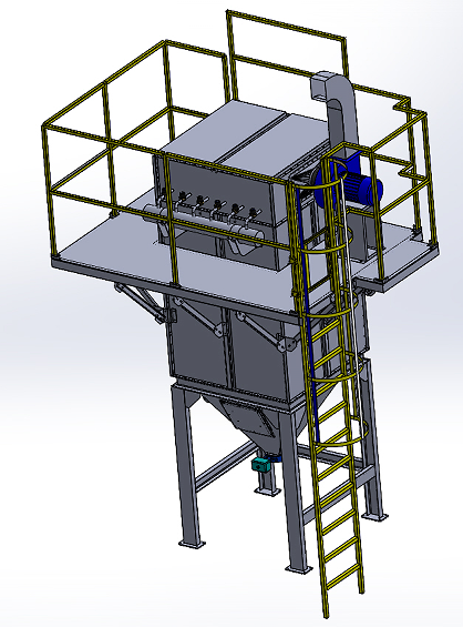 dust-collectorʽm3D(sh)ģD SolidworksO(sh)Ӌ