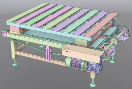 pallet-conveyor-lineбP-ݔ͙C3DģD STP x_bʽ