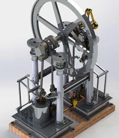 Parallel Motion Steam Engineƽ\C3DģD IGSʽ