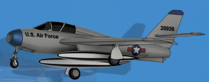 Republic F-84Fu݆ʽZըCģ3DD STEPʽ