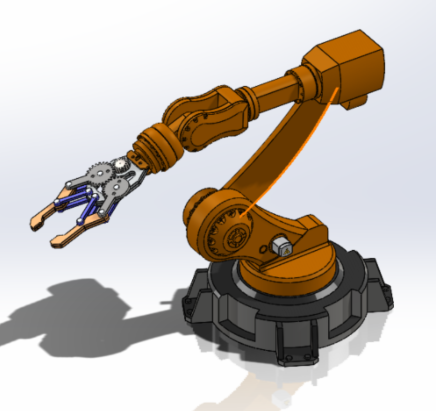 Arm Robot 4DORSCе3DD SolidworksOӋ