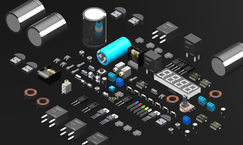 ELECTRONIC COMPONENTSԪSģͼ SolidworksOӋ