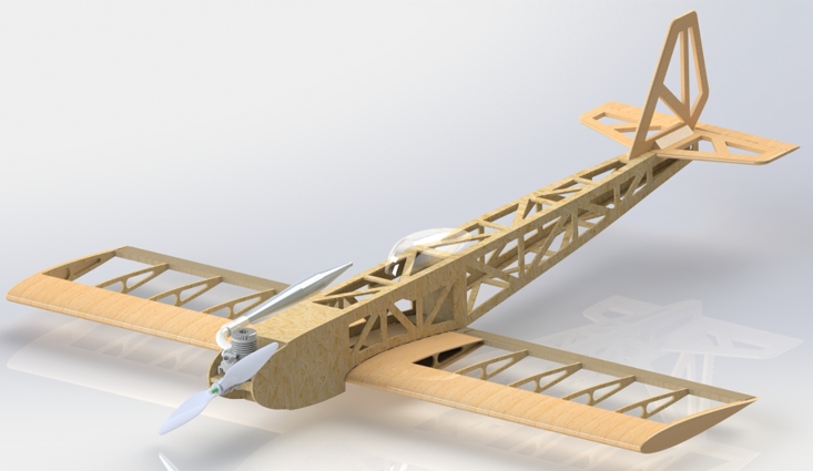 THUNDERBROL RC PlanebغģY(ji)(gu)3DD SolidworksO(sh)Ӌ(j)