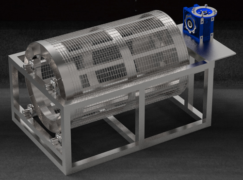 Spirulina Filter Machine^(gu)VC(j)3D(sh)ģD SolidworksO(sh)Ӌ(j)