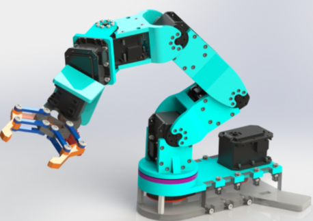 Servo Robot armAߵ6ɶșCе3DģD SolidworksOӋ