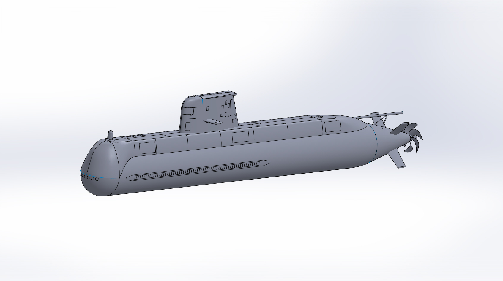 Australian Collins Class늝ͧģ3DD SolidworksOӋ