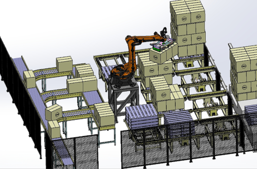 palletizer-carton-boxaC3DģD STEP x_tʽ