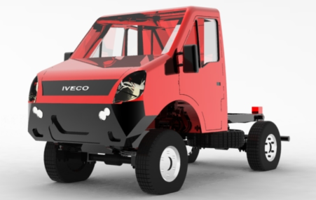 IVECO 4x4 Chassis܇ױPY(ji)(gu)3DD SolidworksO(sh)Ӌ(j) step igsʽ