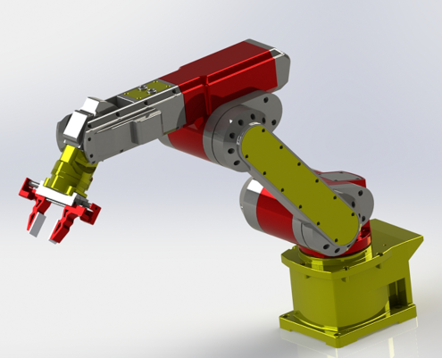 Robot ArmA֙C(j)(gu)ęC(j)е3D(sh)ģD SolidworksO(sh)Ӌ(j)