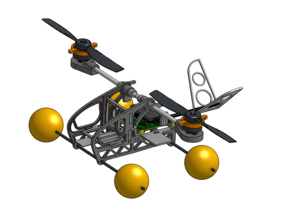 Bicopter for KK 2ppwCY3DD STEPʽ