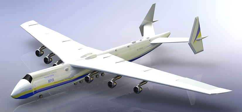 AN-225 Mriya\(yn)ݔC(j)3DD SolidworksO(sh)Ӌ(j) X_T