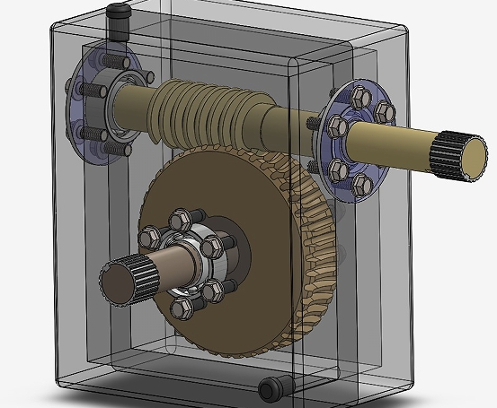 Worm Gear Box͵΁U3DģD SolidworksOӋ