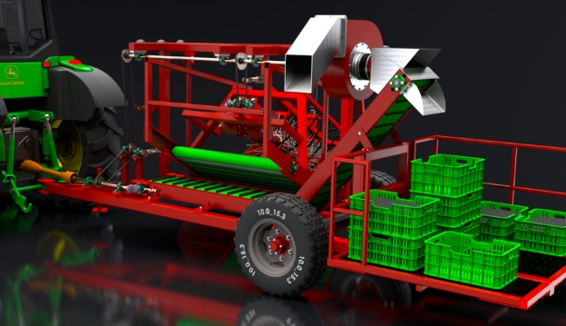 Fruit harvesterˮի@C3DģD STEPʽ