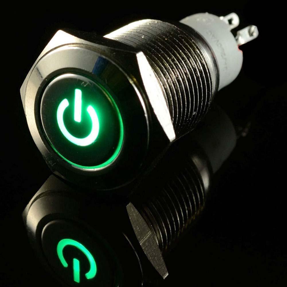  LED l]i 16mm Դo ON-OFF _P 12V
