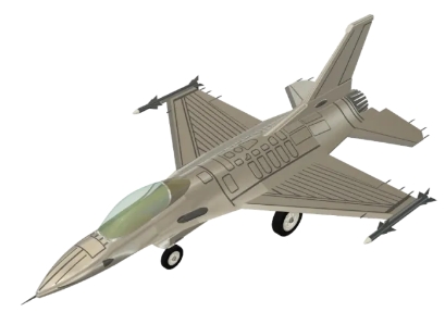 F16 Figthing Falcon Aircraft𶷙Cģ3DD STEPʽ FUSION360OӋ