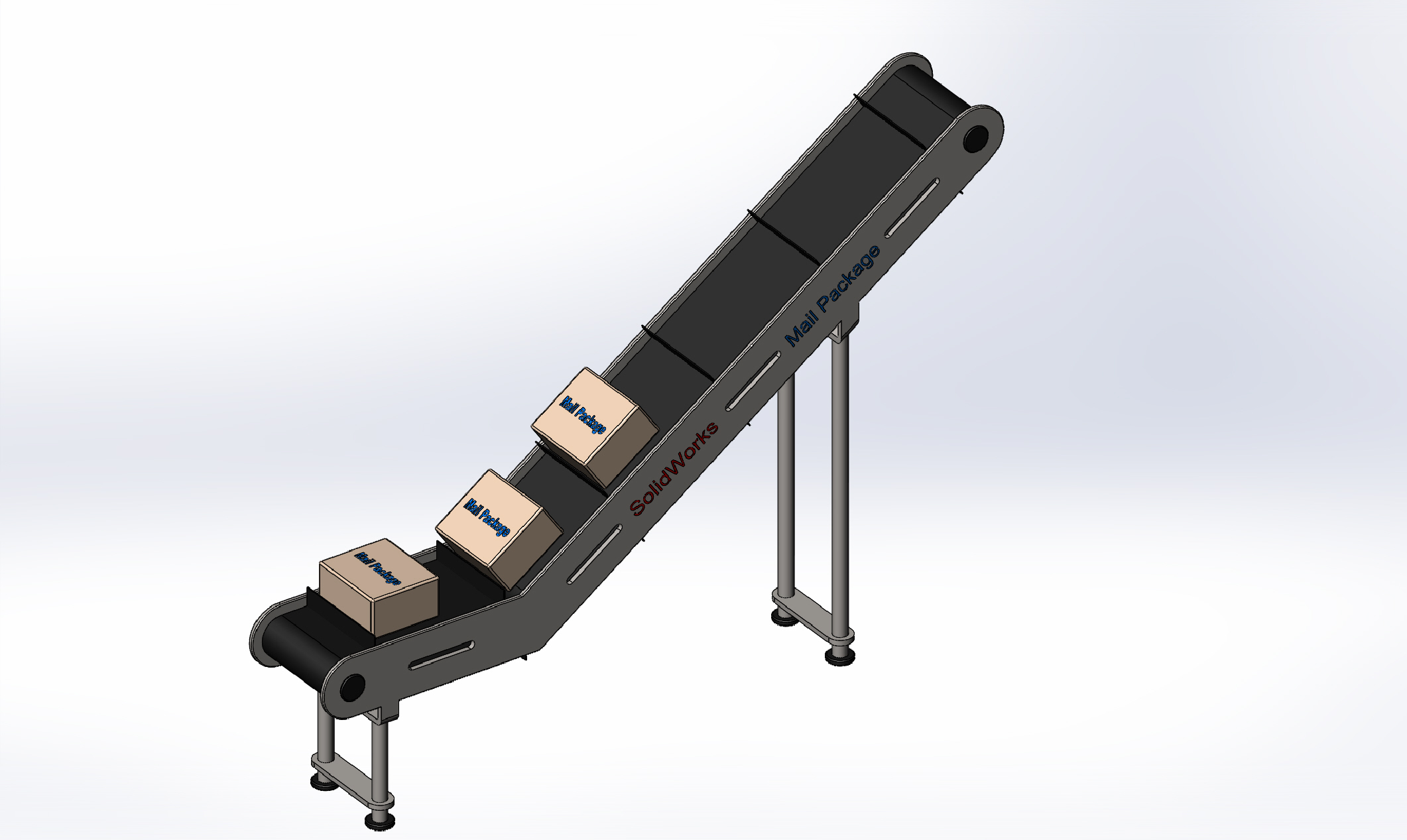 Conveyor BeltƤݔ͙C3D(sh)ģD SolidworksO(sh)Ӌ