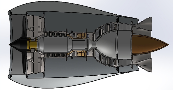 Jet Enginel(f)әC(j)u3D(sh)ģD SolidworksO(sh)Ӌ