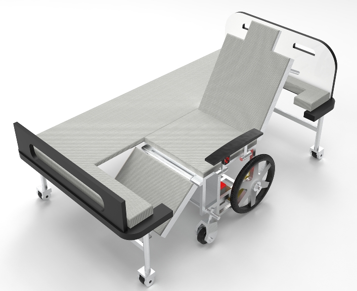 Convertible Wheel Chair Cum BedۯB݆δ3DD STEPʽ