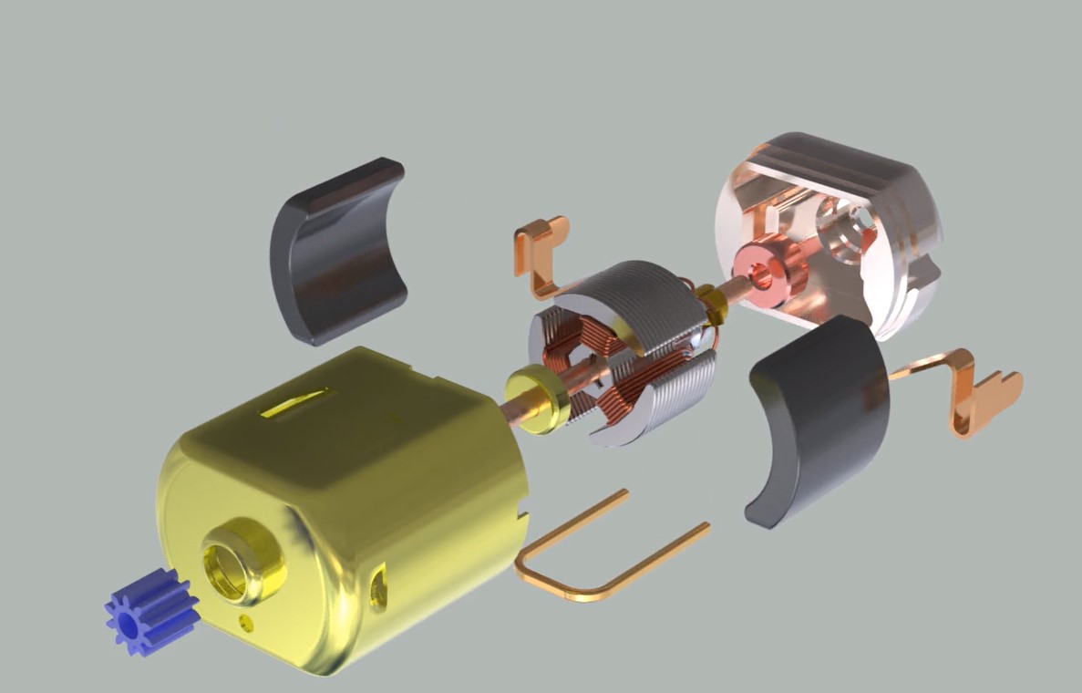 DC Motorֱ늙Cģ3DD SolidworksOӋ