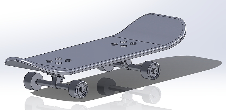 SkateboardСͻ庆ģ3DD SolidworksO(sh)Ӌ(j)