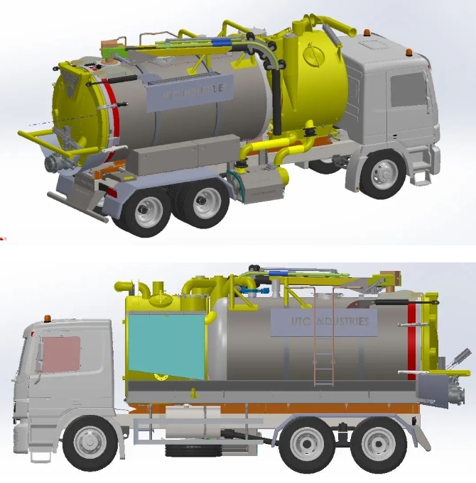 VACUUM TRUCKm܇܇3DģD STEPʽ