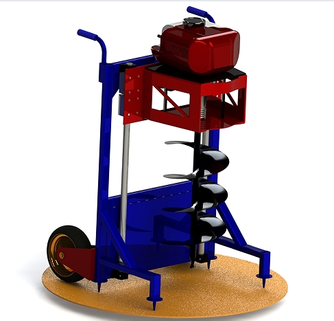 Earth augerƄʽ@܇3D(sh)ģD SolidworksO(sh)Ӌ(j)